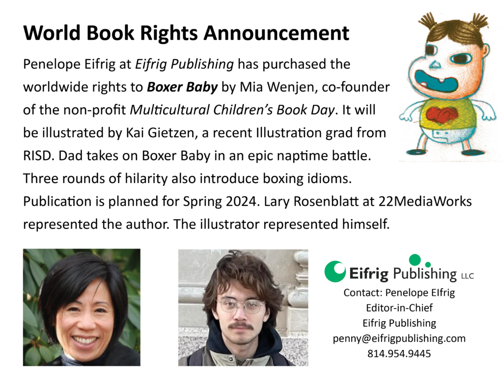 Boxer Baby by Mia Wenjen, illustrated by Kai Gietzen, published by Eifrig Publishing, releasing Spring 2024
