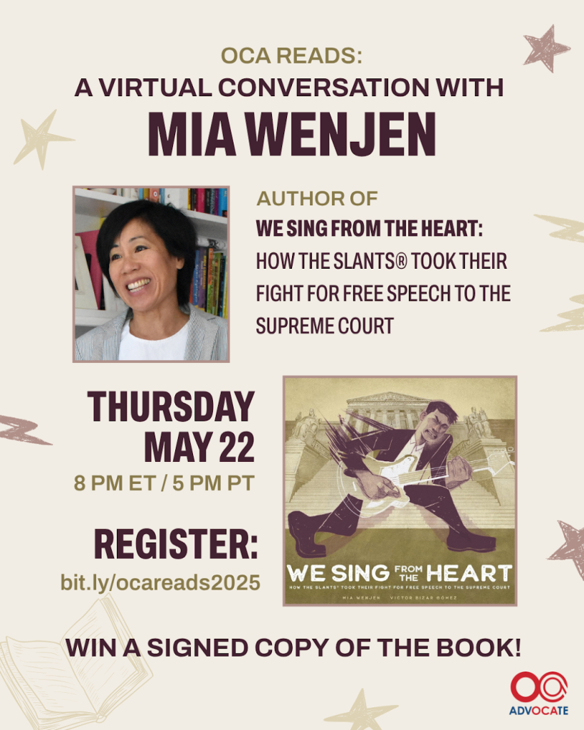 OCA Reads: A Virtual Conversation with Mia Wenjen
