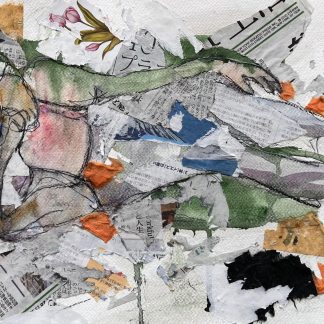 Watercolor Collage: Recline Respite