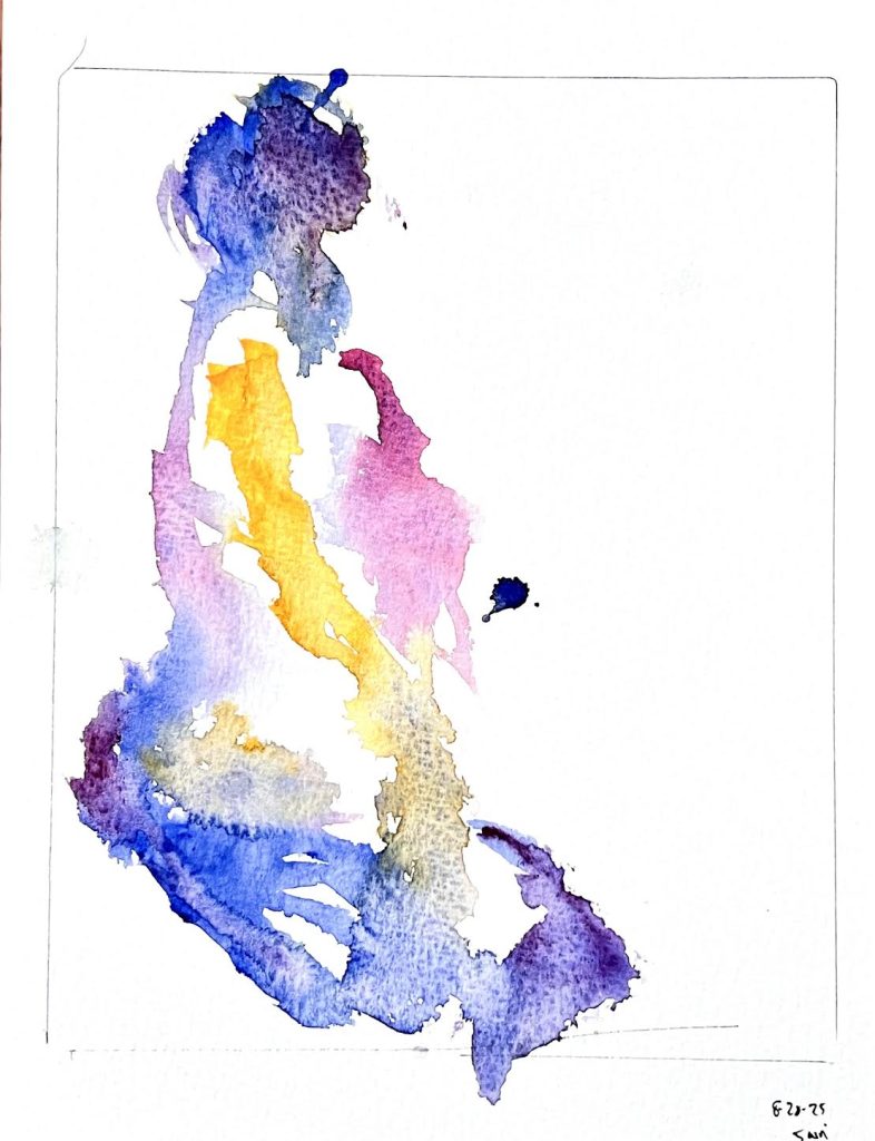 Watercolor Figure Painting: Regal by Mia Wenjen