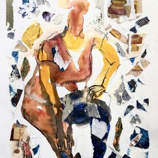 ASK THE EXPERT  Watercolor figure collage painting  by Mia Wenjen