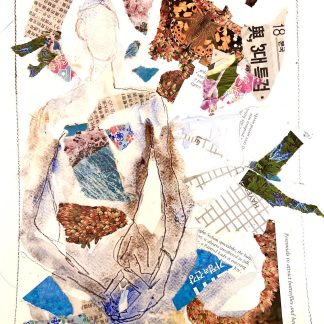 Watercolor Collage: Butterfly Metamorphosis