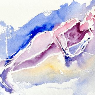 IT'S JUST A DREAM Watercolor Figure Painting by Mia Wenjen